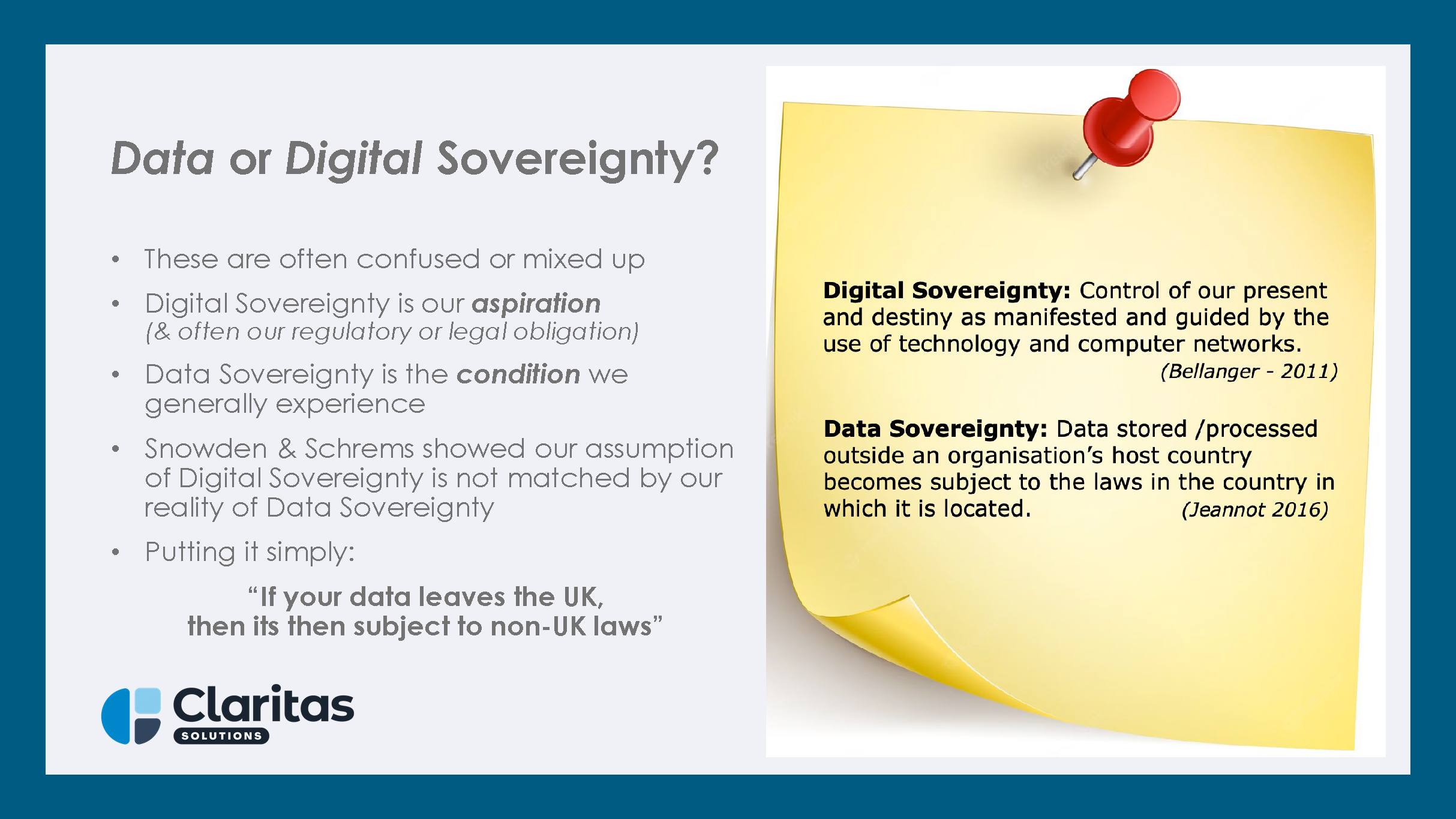 Sovereignty - its important to us all
