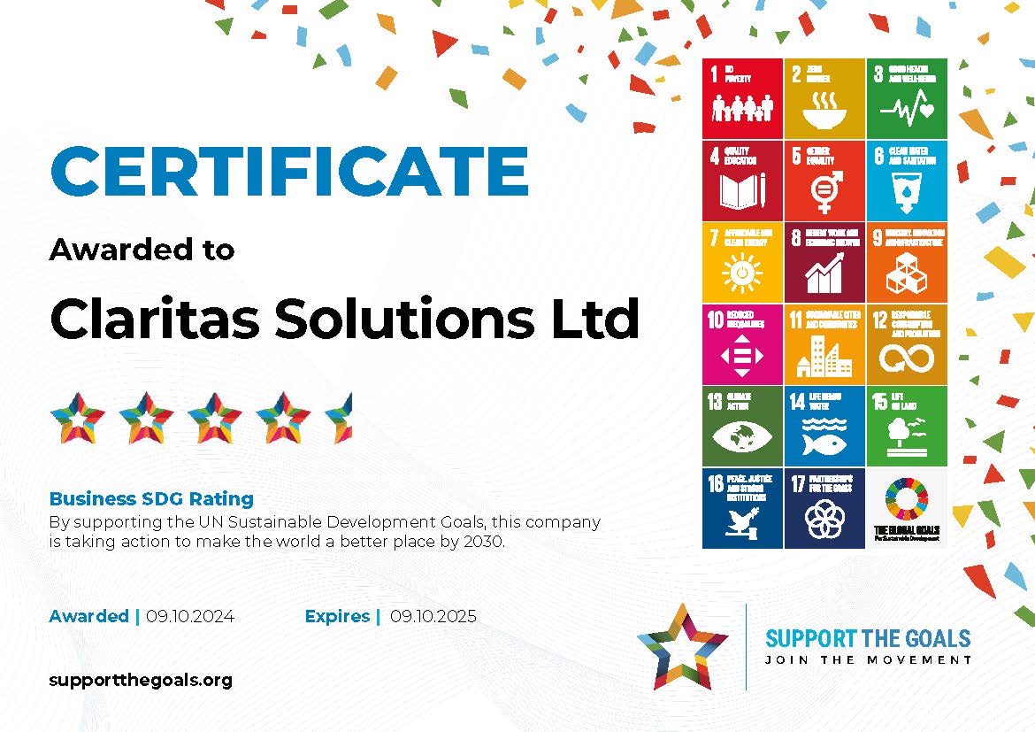 UN Goals 4.5 Stars certificate